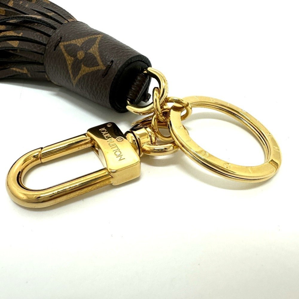 LOUIS VUITTON MP1768 Tassel Keychain Bag Charm Monogram Canvas Women's Brown - Picture 6 of 9